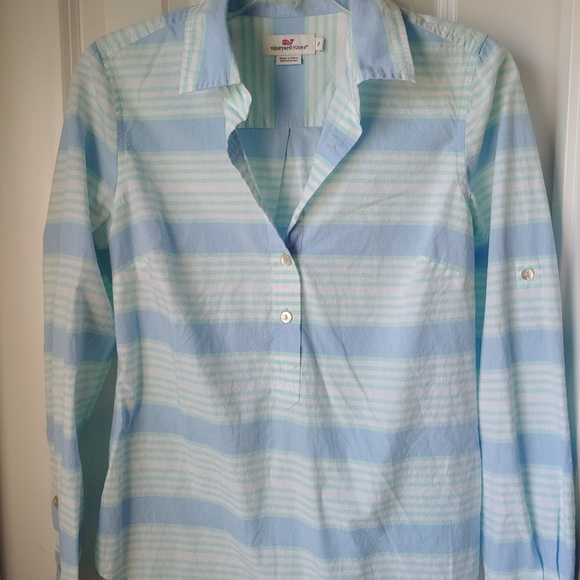 Vineyard Vines Button Down Collar Roll Tab Sleeve - Picture 2 of 7